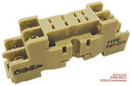[147635] ZOCALO P/RELE 2 INV RY2S DIN/PANEL IP20 PSF-22A (SIMIL SY2S - ZOC FINO)