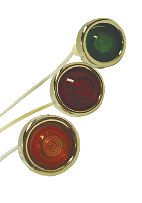 [147808] OJO BUEY PILOTO MONOBLOQUE D10MM C/LAMP BA9S 24VCA ROJO