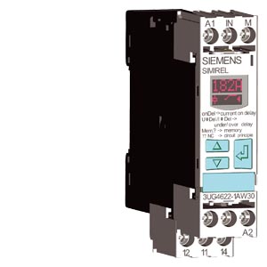 [100018011] RELE DE VIGILANCIA, 22,5MM  0,05-10A  AC/DC REBASE POR EXCESO Y POR DEFECTO AC/DC 24 HASTA 240VDC y AC 50/60Hz RETARDO DE ARRANQUE Y PICOS PERTURBADORES 0,1/20S HISTERESIS 0,01/5 A 1 CONMUT. CON O SIN MEMORIA DE FALLOS, BORNE A TORNILLO    3UG4622-1AW30