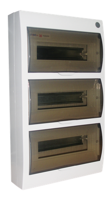 [151210] CUADRO SOBREPONER 36 MOD P/PARED IP40 C/PUERTA FUME