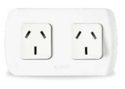 [156844] CAJA DE SUPERF. EXT  2 TOMAS 2X 10A C/T BLANCO LINEA TEKNA