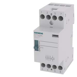 [100027499] CONTACTOR MODULAR P/DIN 4NA BOB 220VCA (PERILLA I-AUTO-0) AC-3: 4KW AC-1:25A   5TT5830-6