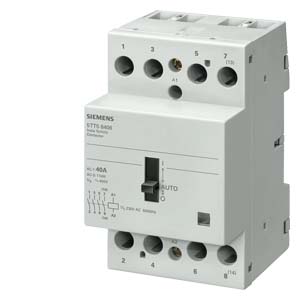 [100027502] CONTACTOR MODULAR P/DIN 4NA BOB 220VCA (PERILLA I-AUTO-0) AC-3: 15KW AC-1:63A   5TT5850-6