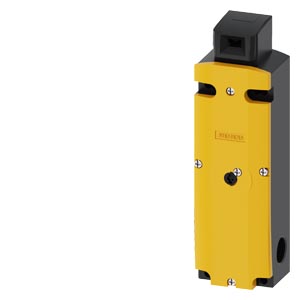 [100098793] Interruptor de posición de seguridad con retención Fuerza de retención 1300 N 5 sentidos de ataque Enclavado por resorte Desenclavamiento auxiliar delante Tensión en electroimán 24 V DC Vigilancia actuador 2NC/1NA Vigilancia electroimán 2NC/1NA Suministro sin actuador. debe pedirse por separado   3SE5322-0SD21