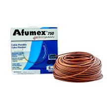 [161285] CABLE FLEX AFUMEX 750 1X 4MM2 MARRON X MT LS0H