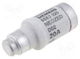[100020265] FUSIBLE NEOZED 50KA 400VCA D02 E18  20A   CURVA GG   5SE2320