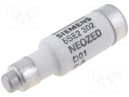 [100020266] FUSIBLE NEOZED 50KA 400VCA D02 E18  25A   CURVA GG   5SE2325