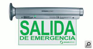 [167376] (CONSULTAR) LUZ EMERGENCIA SEÑALIZ LED CARTEL DE "SALIDA DE EMERGENCIA" C/LUZ DE EMERG. AUTOM. PERMANENTE IP43 8W BATERIA NI/CD 3,6V 0,4Ah  3HS.