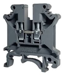 [TB 4 I MS] BORNE DE PASO P/4MM2 CONEXION TORNILLO GRIS OSCURO FABRICACION NACIONAL SIMIL UK5
