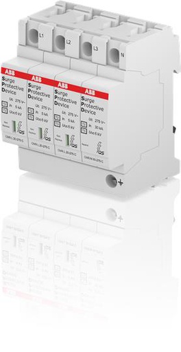 [OVR T2+T3 3N 20 275 P QS] DESCARGADOR TRIF TIPO 2+3 20KA UF=275V ENCHUFABLE   OVR T2+T3 3N 20 275 P QS
