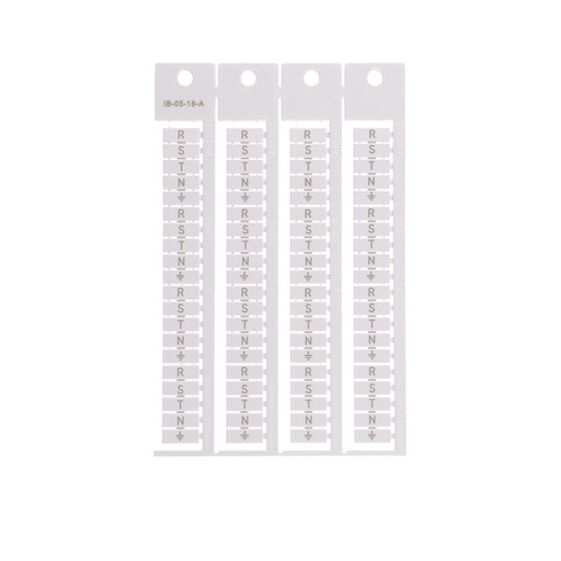 [IB-05-03-A] PLANCHA DE NROS 21-30 (8 JUEGOS) APAISADOS P/BORNE DE PASO 5MM