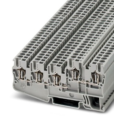 [STIO2.5/4-3B/L] (CONSULTAR) BORNE P/DETECT/ACTUADORES 0.08-4MM2 ANCH 5.2MM GRIS CONEX RESORTE