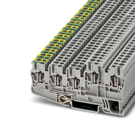 [STIO2.5/4-PE/2B] (CONSULTAR) BORNE P/DETECT/ACTUADORES 0.08-4MM2 ANCH 5.2MM GRIS CONEX RESORTE