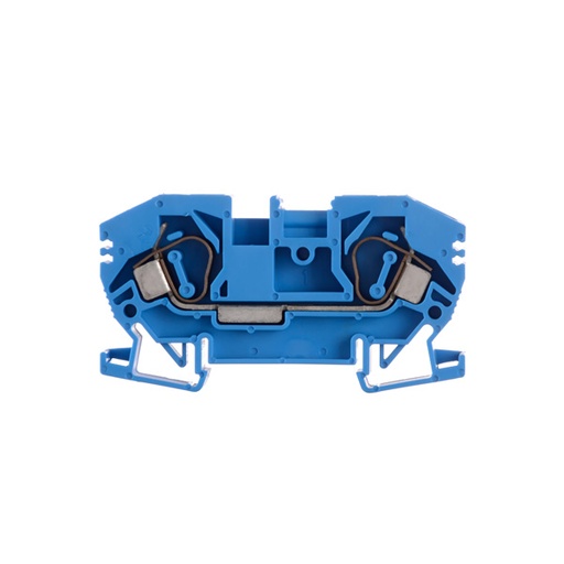 [BKF-06-AZ] BORNE DE PASO 6MM2 A RESORTE AZUL