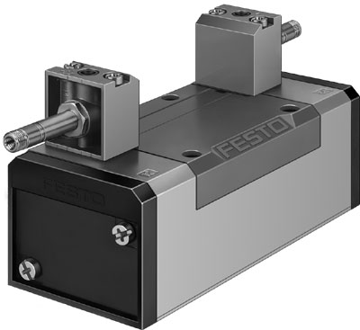 [JMFH-5/2-D-3-C] ELECTROVALVULA ISO 5599-1 / TAMAÑO 3 / 5/2 BIESTABLE / CAUDAL NOM. 4500L/MIN / CONEX. NEU. PLACA BASE 65MM - PILOT INT. / CONEX. ELEC. NUCLEO P/BOBINA MAGN. F