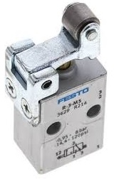 [R-3-M5] VALVULA A RODILLO / 3/2 NC / ROSCA M5 / CAUDAL NOM. 80L/MIN / ASIENTO