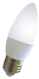 [172077] LAMP LED E27 LUZ CALIDA 15 LEDS CUERPO BLANCO TIPO VELITA
