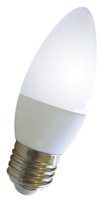 [172077] LAMP LED E27 LUZ CALIDA 15 LEDS CUERPO BLANCO TIPO VELITA