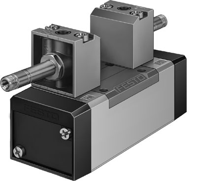 [MFH-5/3G-D-1-C] ELECTROVALVULA / ISO 5599-1 / 5/3 CENTRO CERRADO / CONEX. NEU. 42MM - (ISO 1) / NUCLEO P/BOBINA MAGNE F / PILOTAJE INT. / MUELLE MEC.