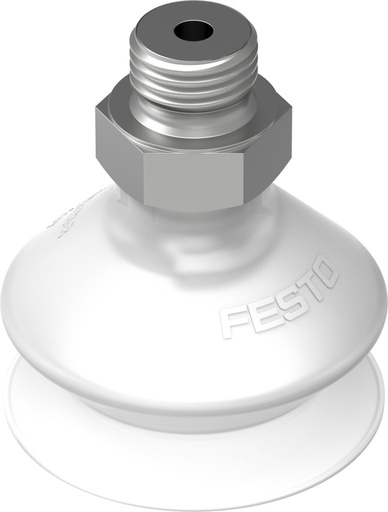 [VASB-30-1/8-SI-B] VENTOSA / TAMAÑO 30MM - REDONDA - FUELLE 1,5 / ROSCA EXT. G1/8 / MATERIAL SILICONA / SERIE B