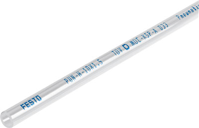 [PUN-H-6x1-NT] MANGUERA POLIURETANO - DIAM. EXT. 6MM - RESIST. HIDROLISIS - APTA FDA / COLOR NATURAL CRISTAL / X MT