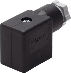 [*83163] CONECTOR MSSD-F / TIPO ZOCALO / ACODADO / 3 CONTACTOS / P/ BOBINA Y VALVULA VUVS 1/4 / IP65 / CONEX FORMA B