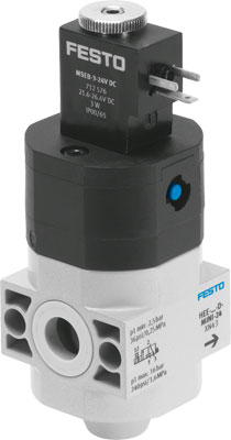[HEE-D-MINI-24] VALVULA DE CIERRE ELECTRICA / TAMAÑO UNIF. 40MM / CONEX. BRIDA - PLACA BASE / TENSION 24 VDC