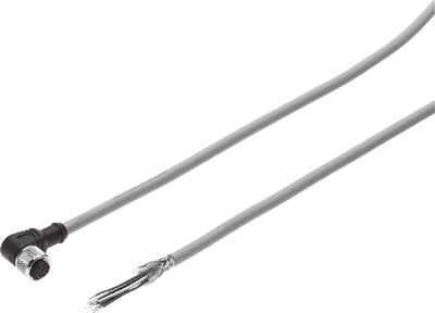 [NEBU-M12W8-K-5-N-LE8] CABLE DE CONEXION  / ZOCALO ACOD. - 8 CONTAC. / LONG. 5M / EXTREMO ABIERTO 8 HILOS