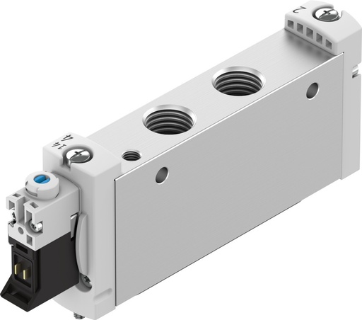 [VUVG-L18-M52-RT-G14-1P3] ELECTROVALVULA / 5/2 MONO. / MUELLE MEC.-NEU. / PILOTAJE INT. / ROSCA G1/4 / TENSION 24 VDC