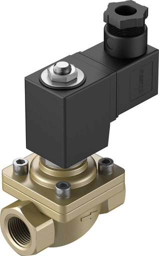 [VZWF-B-L-M22C-G12-135-1P4-10] ELECTROVALVULA / 2/2 NC / ROSCA G1/2 / TENSION 24 VDC / PRESION MAX. 10 BAR / MATERIAL LATON - JUNTA NBR / IP65