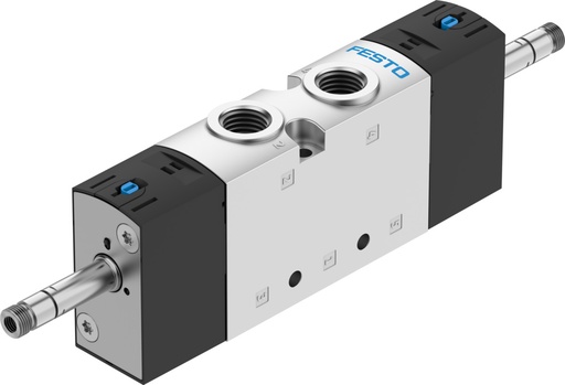 [VUVS-L25-B52-D-G14-F8] ELECTROVALVULA / 5/2 BIEST. / PILOTO INT. / ACCION MAN. AUX. PULS. / ROSCA G1/4 / BOBINA 8MM STD