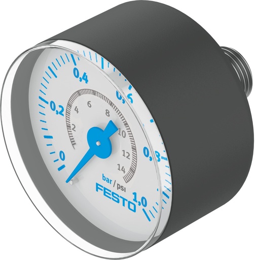 [MAP-40-1-1/8-EN] MANOMETRO DE PRECISION / MARGEN 0-1 BAR / ROSCA POST. R1/8 / DIAM. 40MM