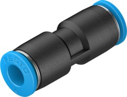 [QS-6-100] RACOR RAPIDO RECTO 6MM