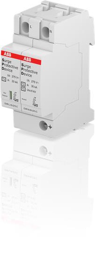 [OVR T2 1N 40 275 P QS] DESCARGADOR MONOF TIPO 2 40KA ENCHUFABLE   OVR T2 1N 40 275 P QS