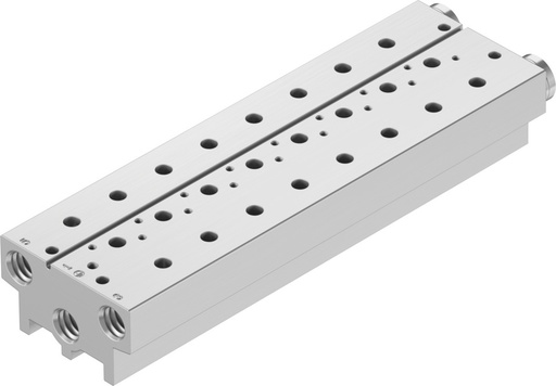 [VABM-B10-20S-G14-8] PLACA DE ALIMENTACION / TAMAÑO 20 / 8 POS. DE VALVULAS / CONEX. NEU. G1/4 / INCLUYE JUNTAS Y TORNILLOS / P/ VUVS 5/2-5/3