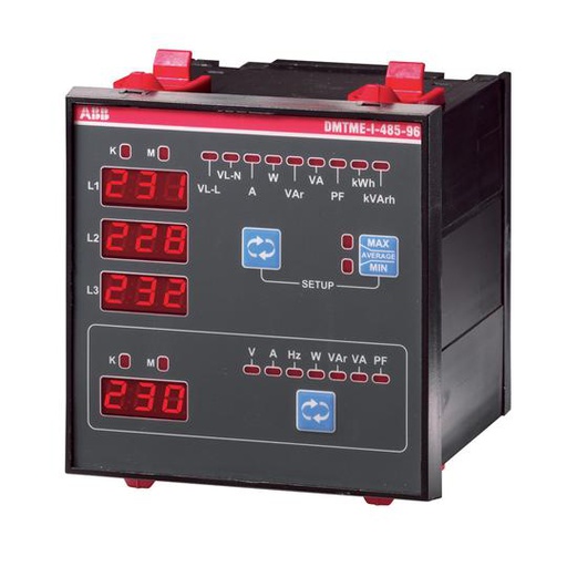 [DMTME-96] (CONSULTAR) PANEL MULTIMEDIDOR 96X96 A LED, TENSION, CORRIENTE, FRECUENCIA, POTENCIA, ENERGIA, COS FI Y FP - SIN COMUNICACION - ALIM: 110/230VAC C/SOFT   DMTME