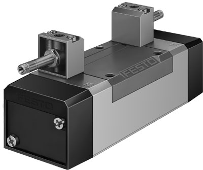 [MFH-5/3G-D-3-C] ELECTROVALVULA / 5/3 CENTRO CERR. / CONEX. NEU. ISO 3 / ELEC. P/ BOBINA MAG. F / PILOTAJE INT. / MUELLE MEC.