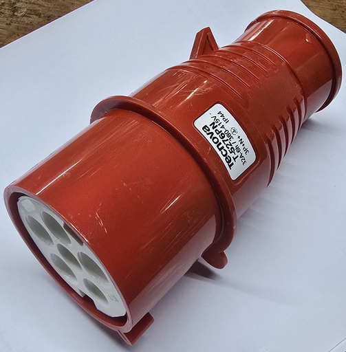 [179275] POLARIDAD NEGATIVA FICHA MACHO 32/380V 3P+N+T   32A   IP44  NUCLEO HEMBRA