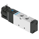[VUVS-LK20-M52-AD-G18-1C1-S] ELECTROVALVULA / 5/2 MONO. / TENSION 24VDC / ROSCA G1/8 / MUELLE NEU. - PILOTO INT.