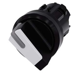 [100353758] SELECTORA ILUMINABLE 2 POS C/RETEN NEGRA SEÑALADOR BLANCO PLASTICO (SIN CONTACTOS) IP69K