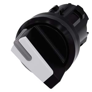 [100353758] SELECTORA ILUMINABLE 2 POS C/RETEN NEGRA SEÑALADOR BLANCO PLASTICO   3SU1002-2BF60-0AA0
