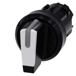 [100353764] SELECTORA ILUMINABLE 3 POS C/RETEN NEGRA SEÑALADOR BLANCO PLASTICO (SIN CONTACTOS) IP69K
