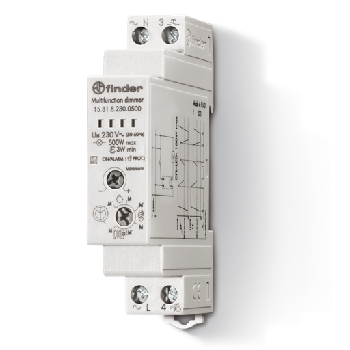 [182168] (.)RELE DE IMPULSOS-DIMER PARA LED MODULAR 230VCA - MONTAJE EN RIEL DIN
