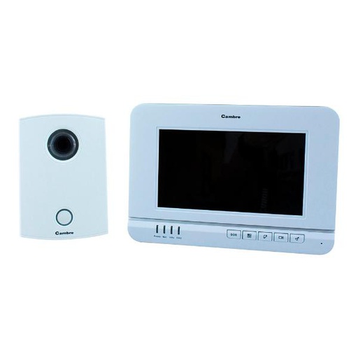 [182587] KIT PORTERO VISOR ANALOGICO 7.0" COLOR BLANCO