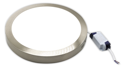 [183114] (OUTLET) PLAFON LED CIRCULAR 25W LUZ DIA FRIA PLATIL / PLATA (NIQUEL MATE)