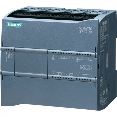 [100286438] PLC CPU S7-1200 S7-1215C, 24VDC (14DI EN 24VDC, 10DO RELE, 2AI, 2AO) PROFINET FW4   6ES7215-1HG40-0XB0