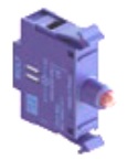[CSW-BIDL0-E25] CSW-BIDL0-E25 BLOQUE AZUL ILUM C/LED INTEGRADO INCOLORO 12VCA/VCC