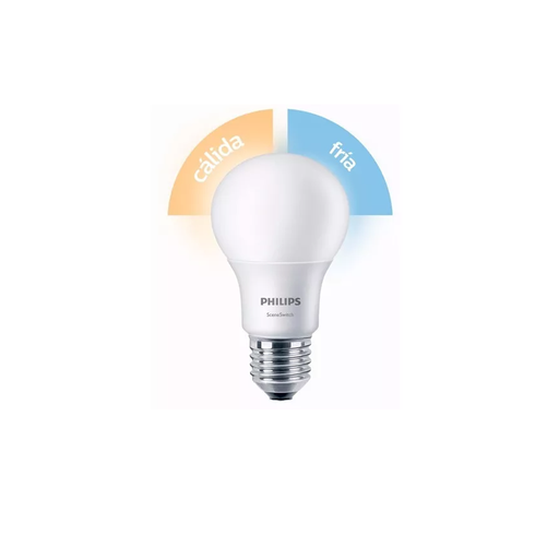 [929001155991] (CONSULTAR) LAMP LED SCENESWITCH COLOR A60 9.5W (70W) E27 LUZ CALIDA/DIA FRIA 3000K/6500K 806LM   TIPO INCANDESCENTE 15000HS (EX 929001155971)