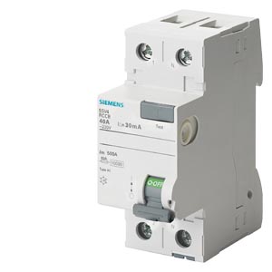 [100332408] INT DIFERENCIAL 2X  25A 30MA TIPO AC (*EP)   5SV4312-0