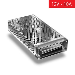 [92249] FUENTE DE ALIMENTACION POWERSWITCH 12V 120W 10A GABINETE METALICO IP20 P/INTERIOR